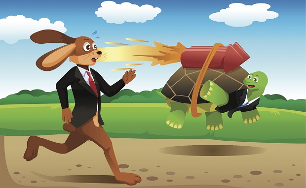 cuộc đua giữa rùa và thỏ